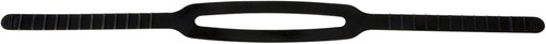 Black silicone mask strap - strap, |