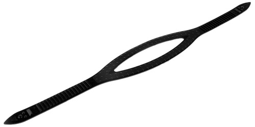 Slim line black silicone - black, mask